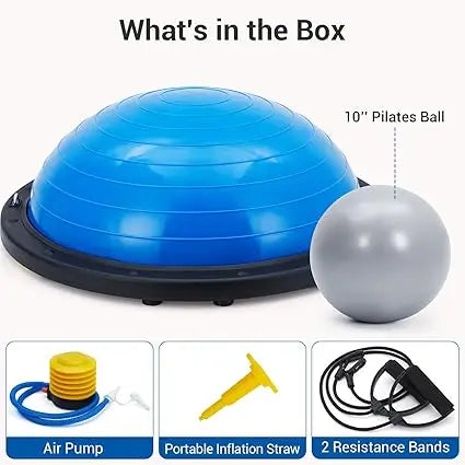 Half Exercise Ball Balance Trainer With Non Slip Base