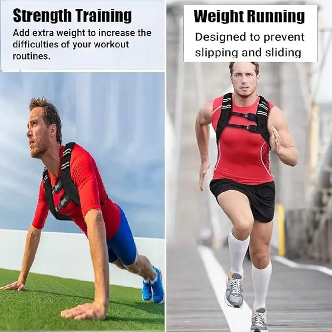 Weighted Vest For Men And Women 12-30 Lbs Included