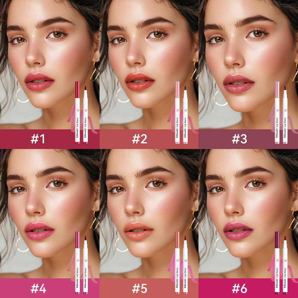 Ibcccndc Lip Stain Lip Liner Pen Waterproof Matte Lipstick