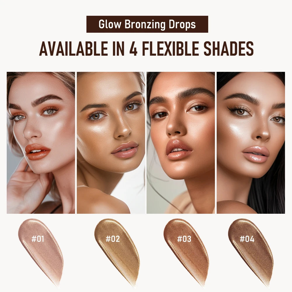Ibcccndc Glow Bronzing Drops Hydrating Liquid Bronzer Serum