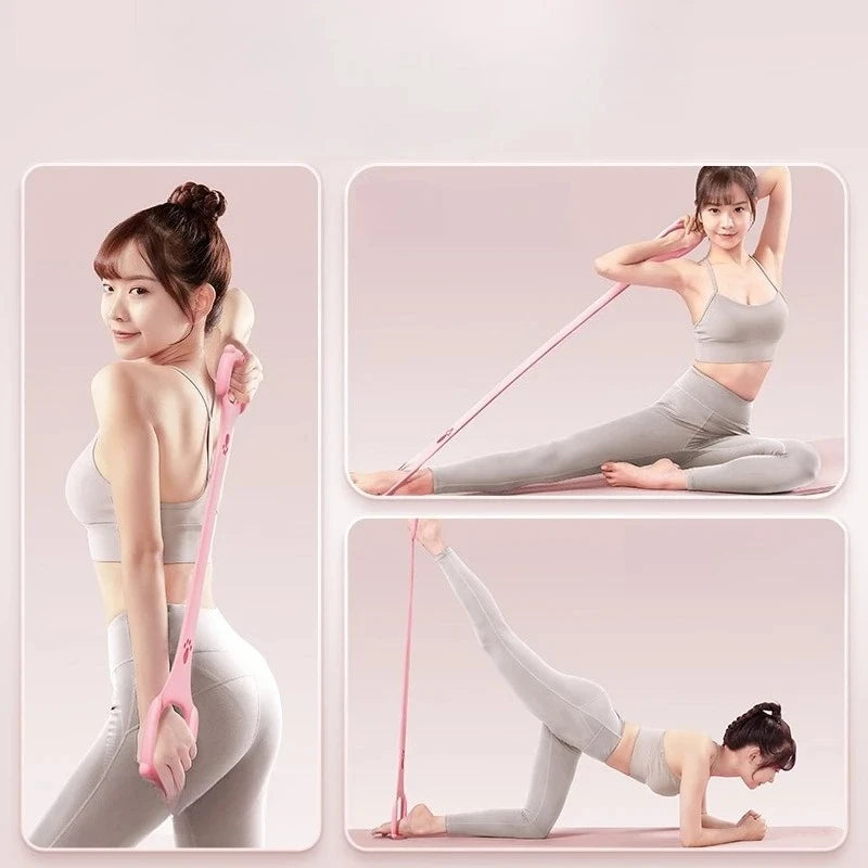 Figure-Eight Resistance Band For Back And Full-Body Stretching