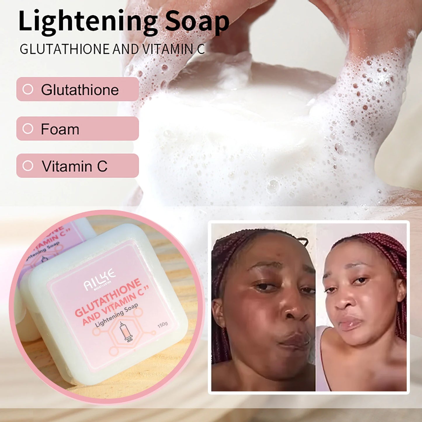 AILKE Vitamin C Glutathione Brightening Facial Lotion