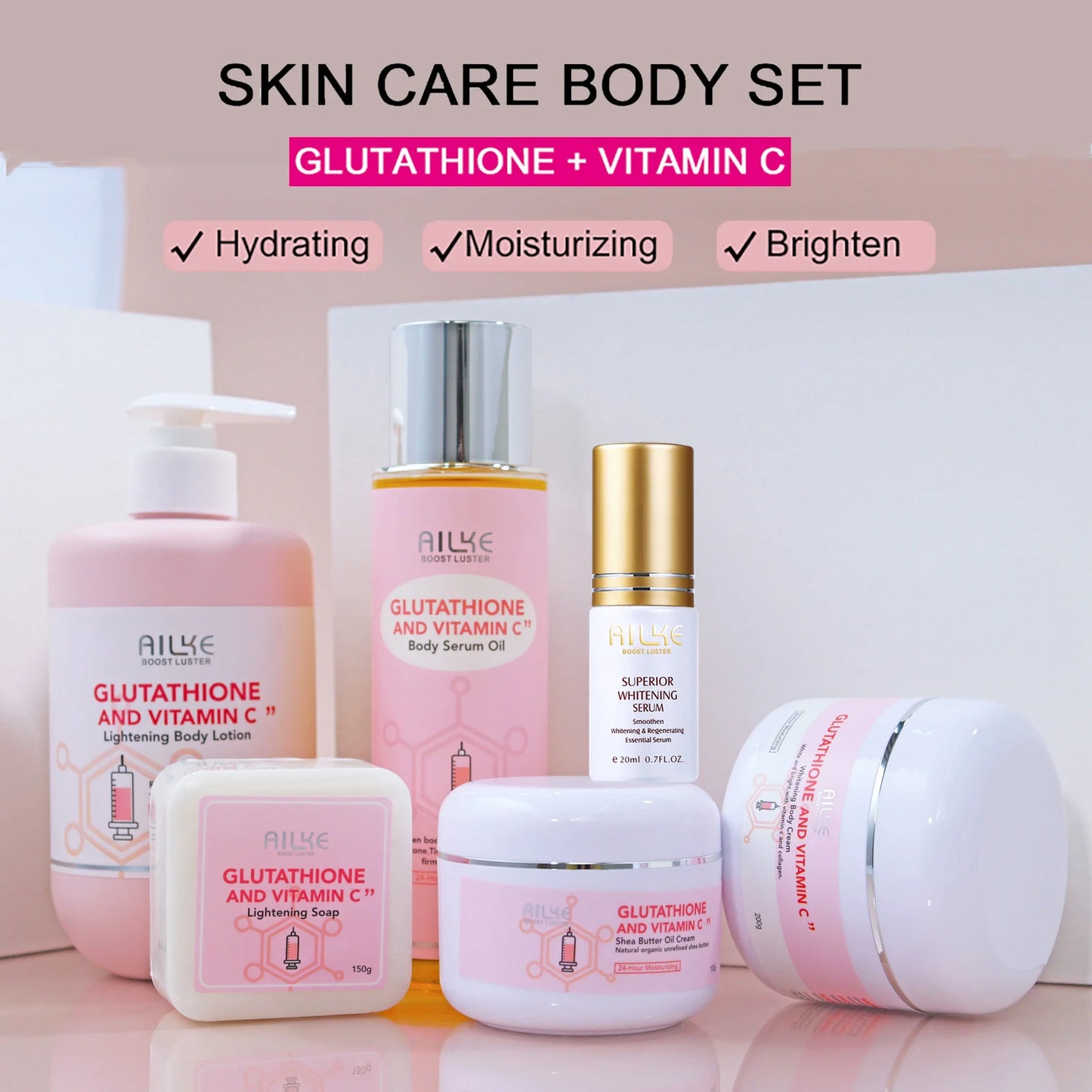 AILKE Vitamin C Glutathione Brightening Facial Lotion