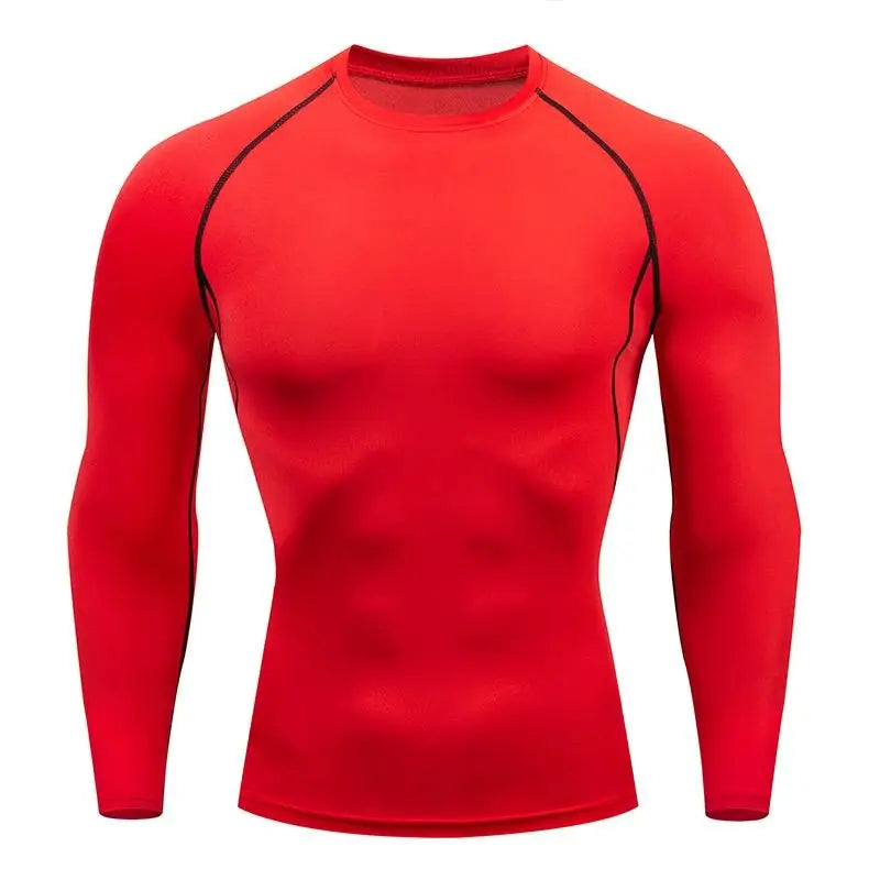 Men's Compression Running Top Long Sleeve Quick Dry Sports Shirt