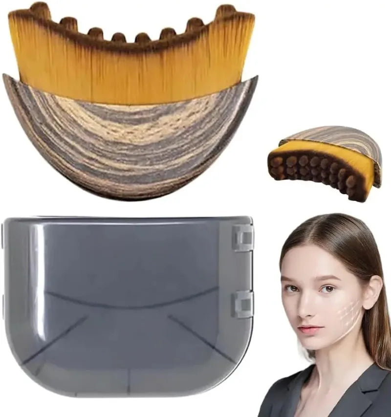 Portable Face and Neck Massage Brush for Facial Contour Sculpting