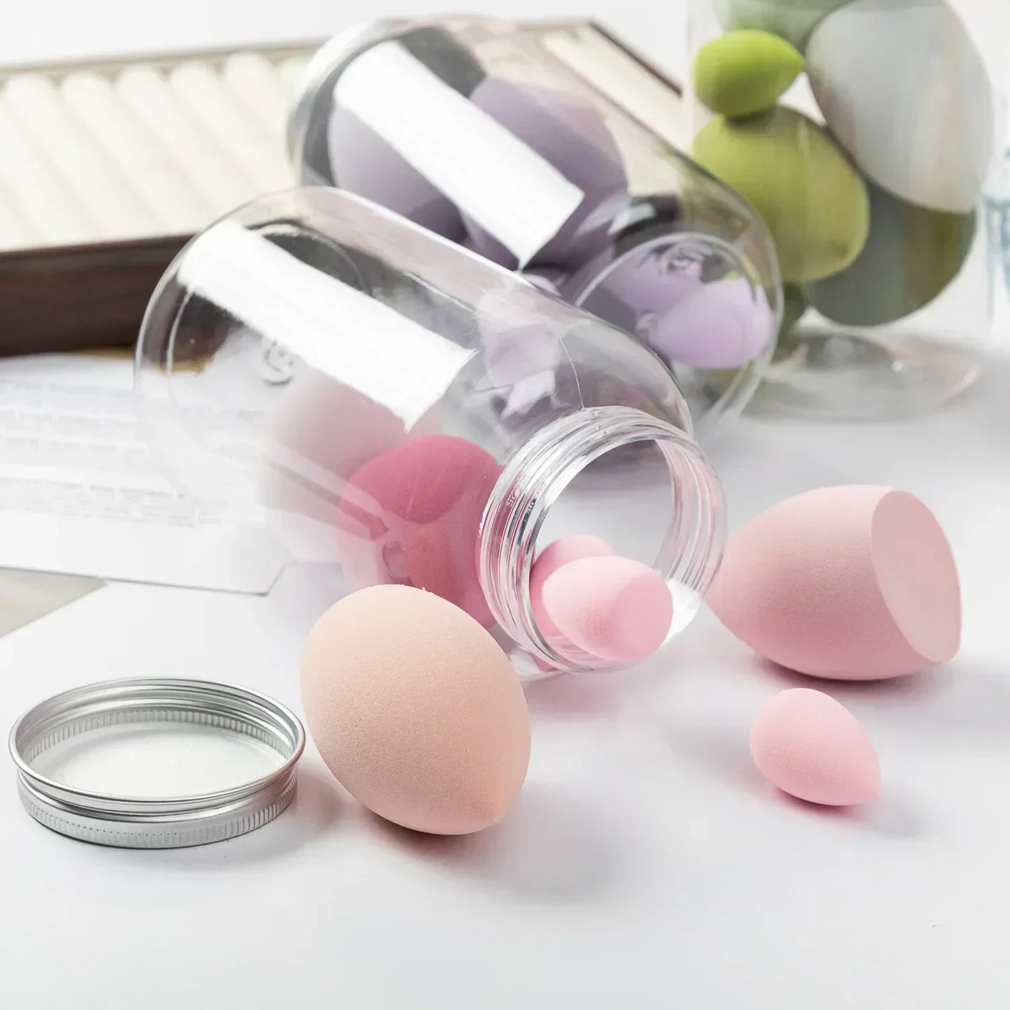 Makeup Sponge Set 12 To 14 Pieces Cosmetic Puff Blenders