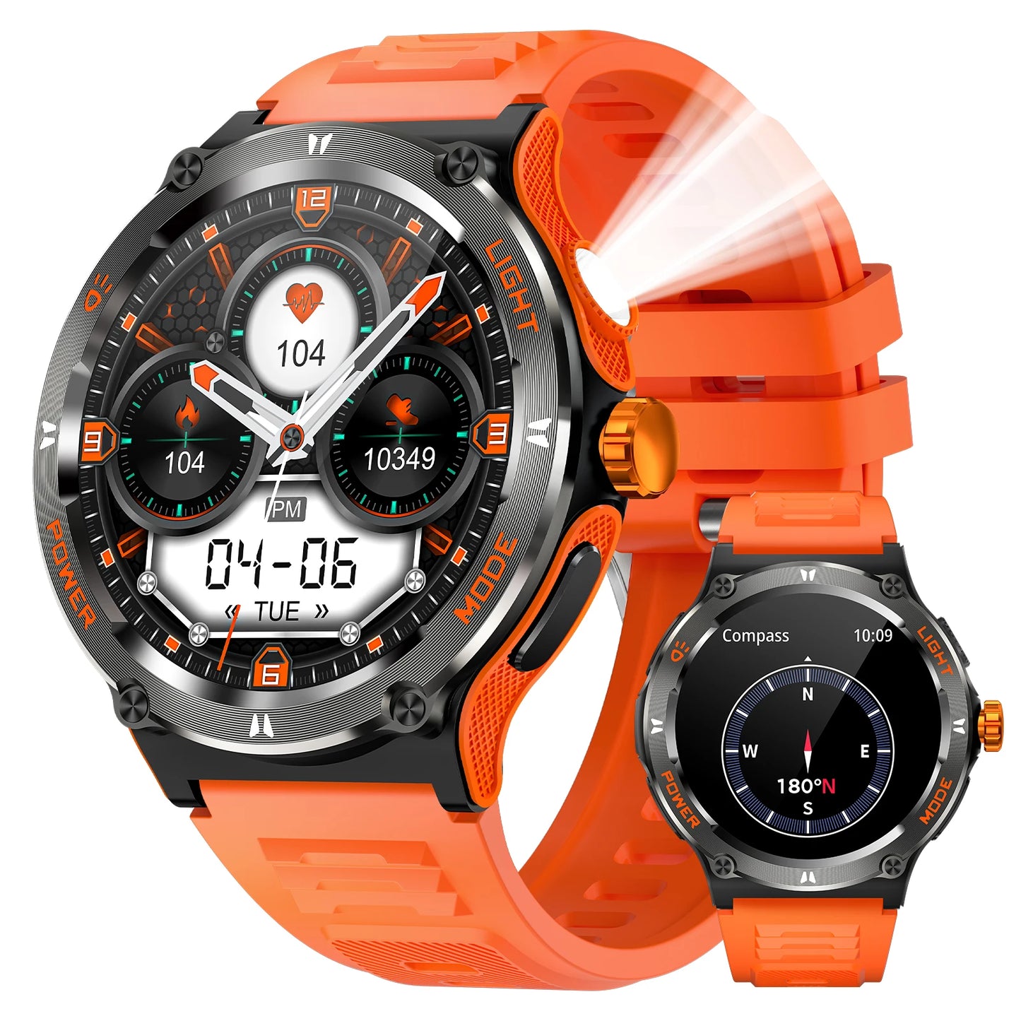 EIGIIS Smart Watch 3ATM Waterproof Health Heart Rate Sleep Tracker