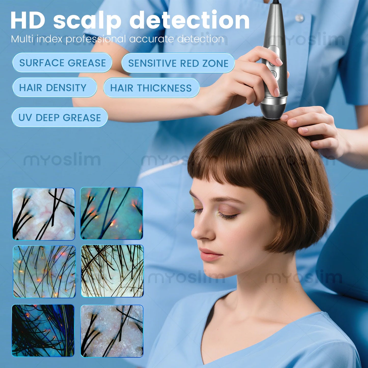 3D Facial Skin Analyzer Scanner With Dermatoscope And Mirror