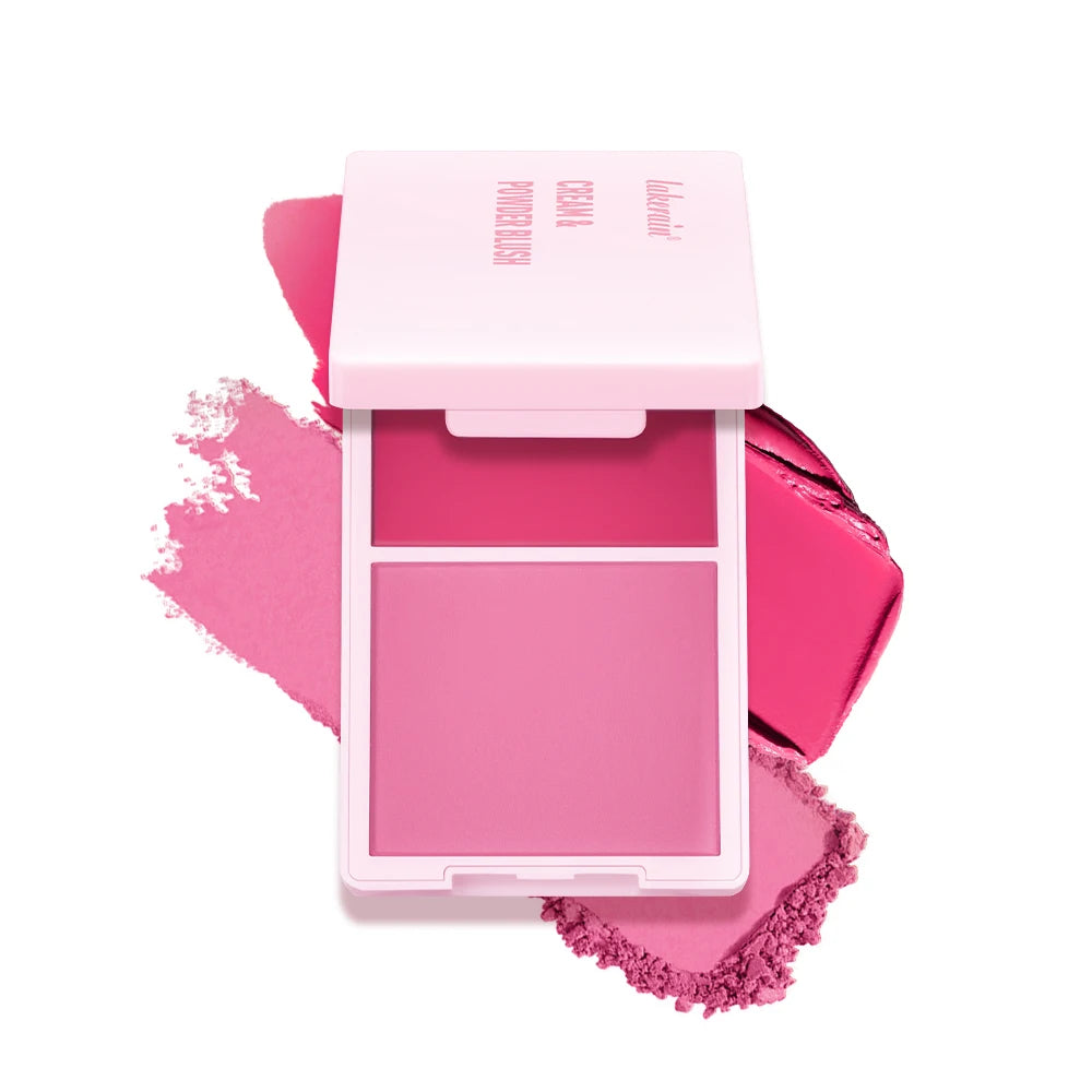 Lakerain Waterproof Cream and Powder Blush 5 Colors Palette