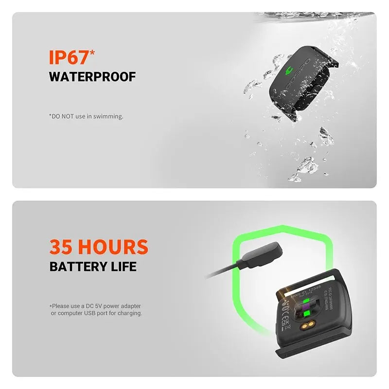 COOSPO HW9 Heart Rate Armband Monitor With BLE5 ANT