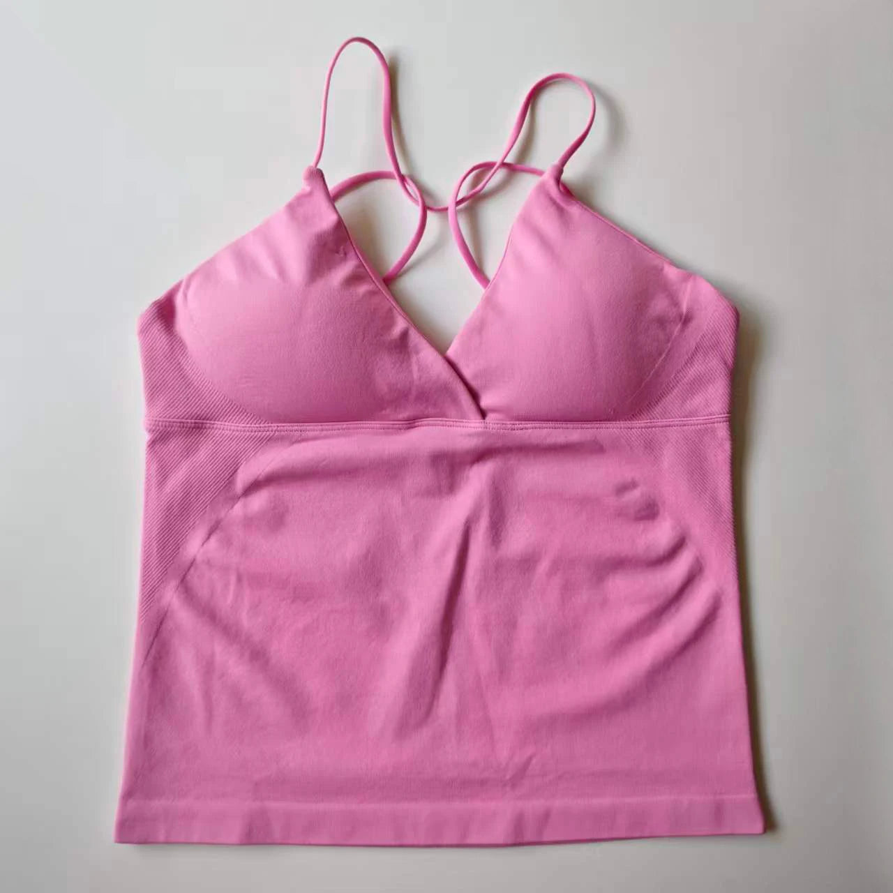 NCLAGEN Vision Twist Front Longline Seamless Yoga Tank Top Women