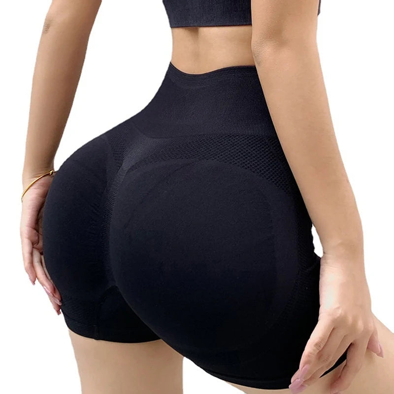 High-Waisted Women's Sports Shorts Quick-Dry Tight Fit Yoga