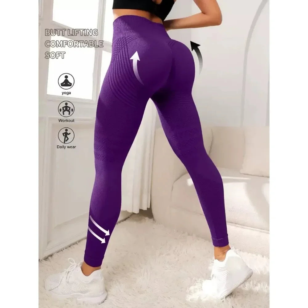 Cellulite 3D Leggings For Women High Waist Tummy Control Gym