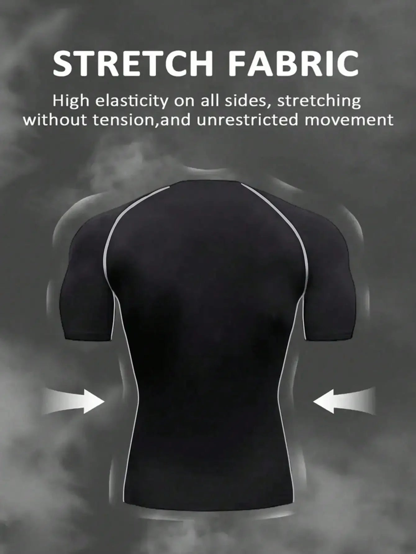 Mens Barbell Print Raglan Short Sleeve Compression Gym T Shirt