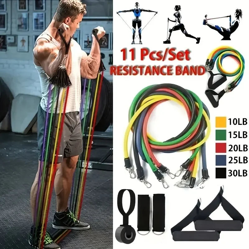 Multifunction Fitness Tension Rope Kit For Stretching And Training