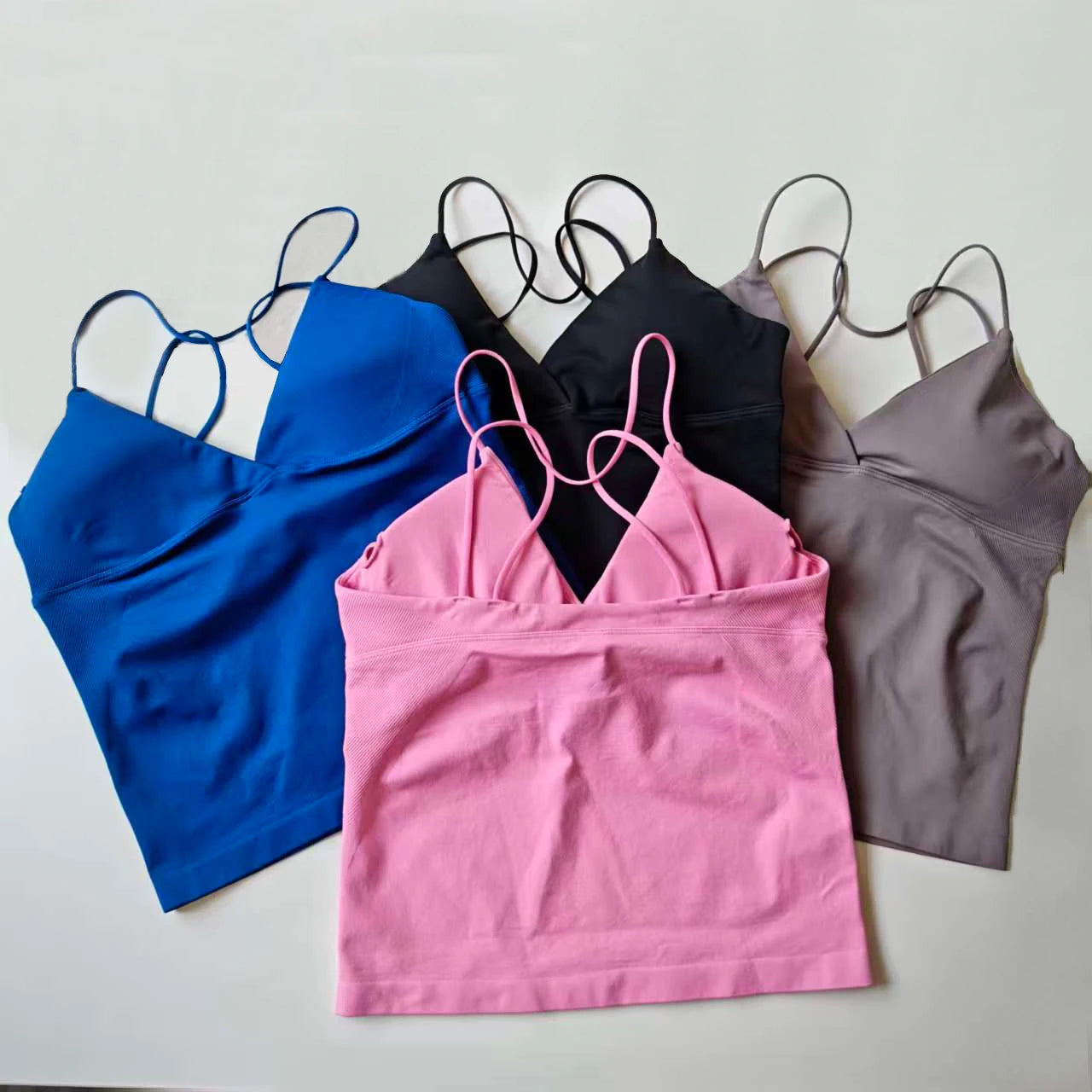 NCLAGEN Vision Twist Front Longline Seamless Yoga Tank Top Women