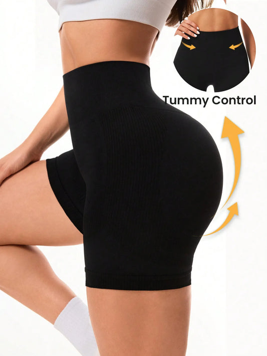 Seamless High Waist Sports Shorts For Women Yoga Running Fitness