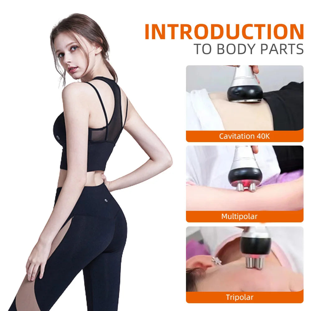 MISSHEART 3in1 Slimming Cavitation Massage Machine for Face and Body