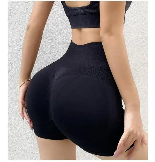 Women Yoga Set Seamless Sports Bra And Shorts For Fitness