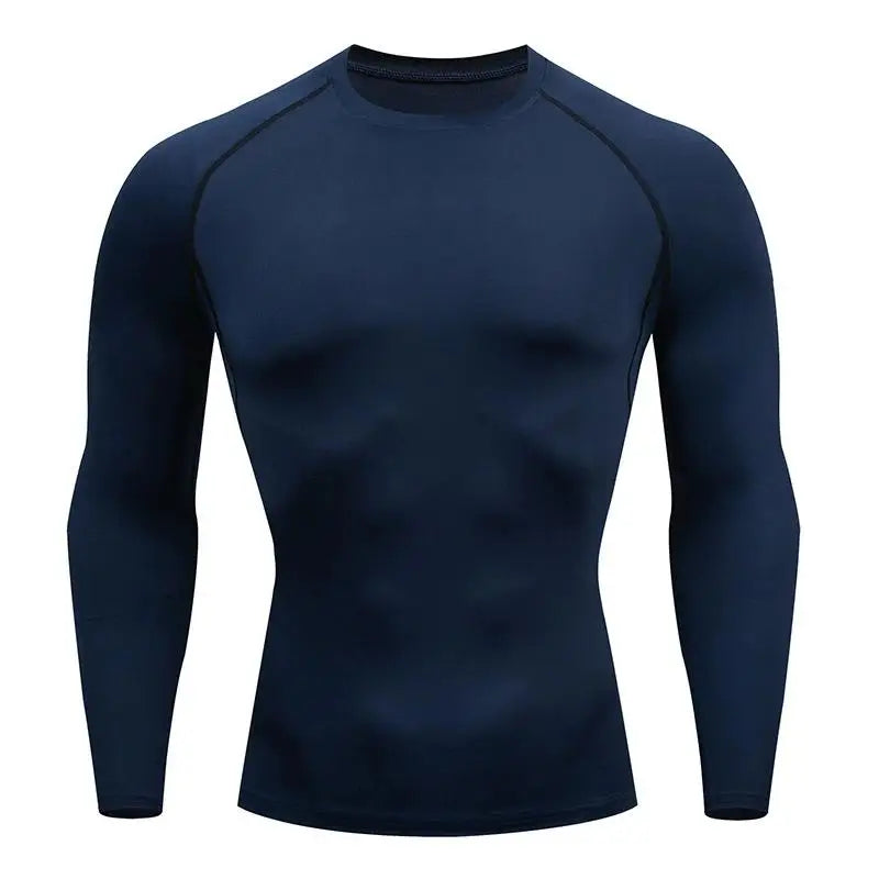 Men's Compression Running Top Long Sleeve Quick Dry Sports Shirt