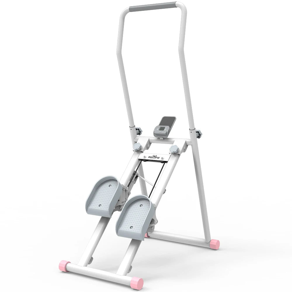 Foldable Stair Stepper For Home Gym With LCD Monitor
