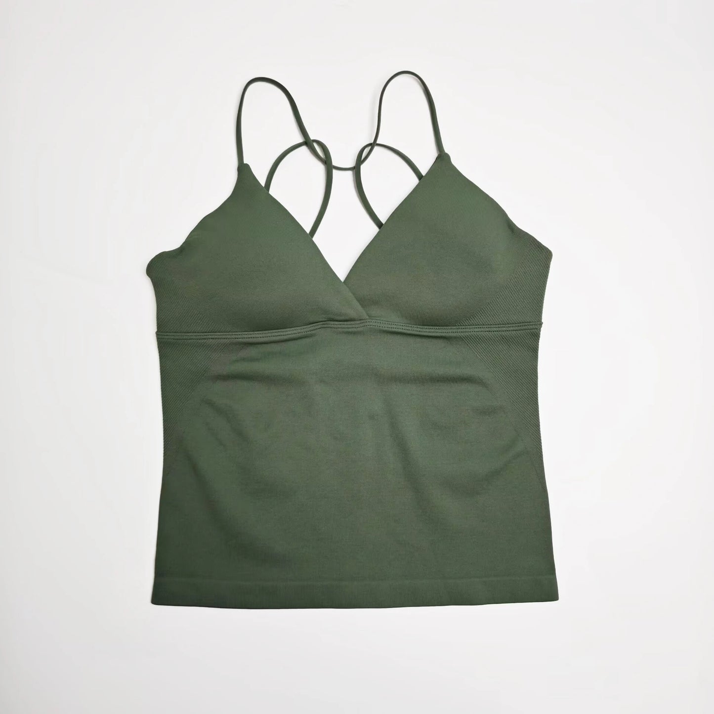NCLAGEN Vision Twist Front Longline Seamless Yoga Tank Top Women
