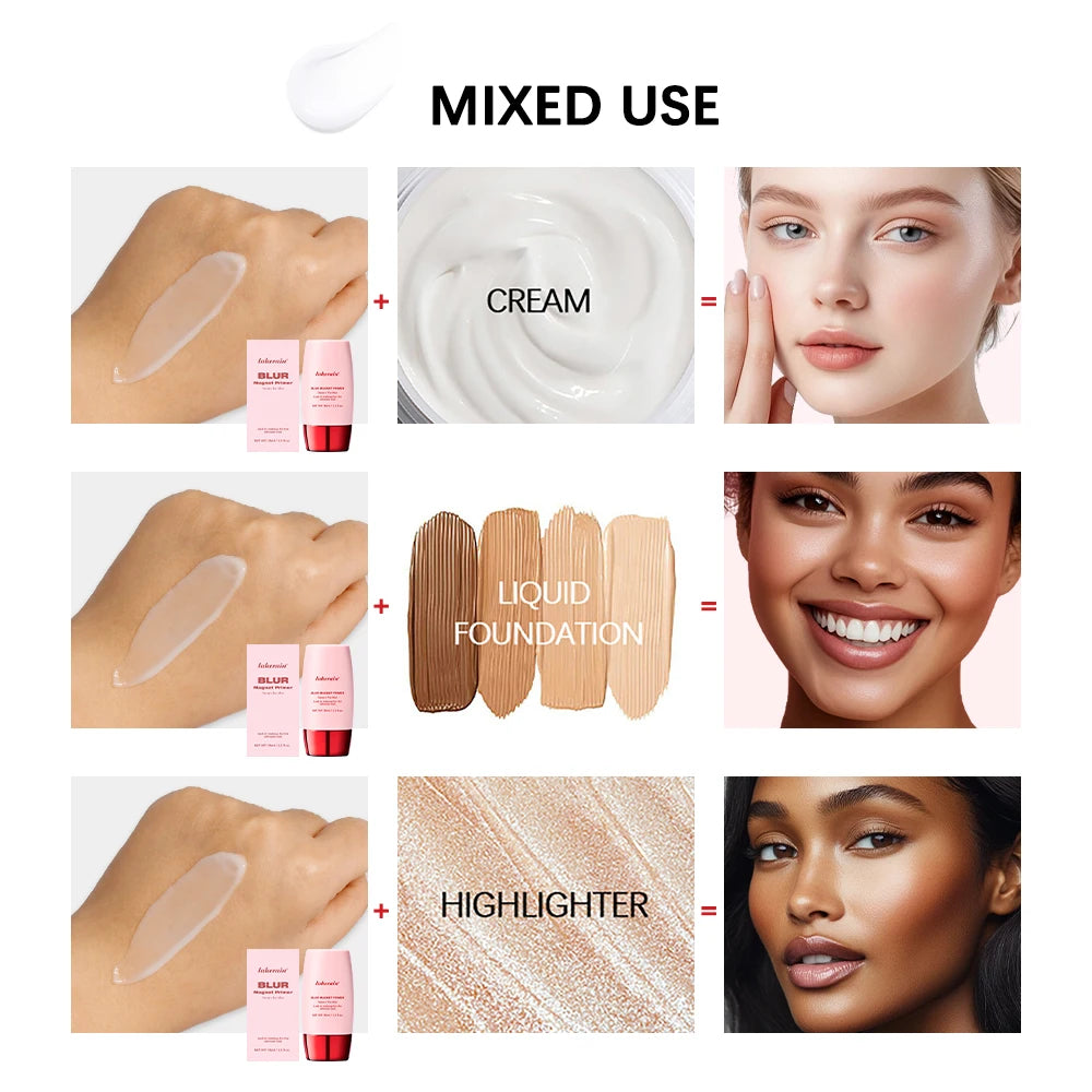 Ibcccndc Blur Magnet Primer Base Matte Pore Minimizing Smooth Foundation