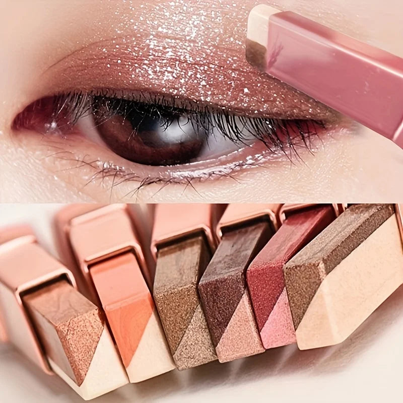 2-Pack Dual-Tone Eye Shadow Stick Waterproof Long-Lasting