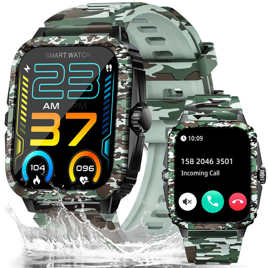 LaNikar Smart Watch 3ATM Waterproof Fitness Tracker With Heart Rate