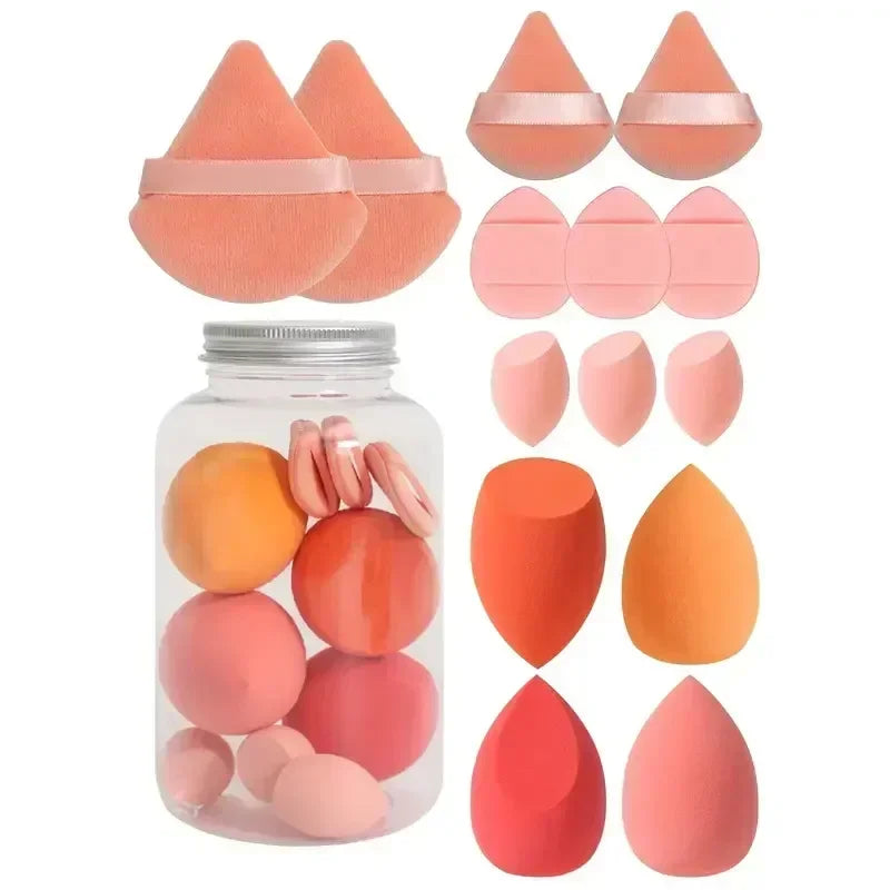 Makeup Sponge Set 12 To 14 Pieces Cosmetic Puff Blenders