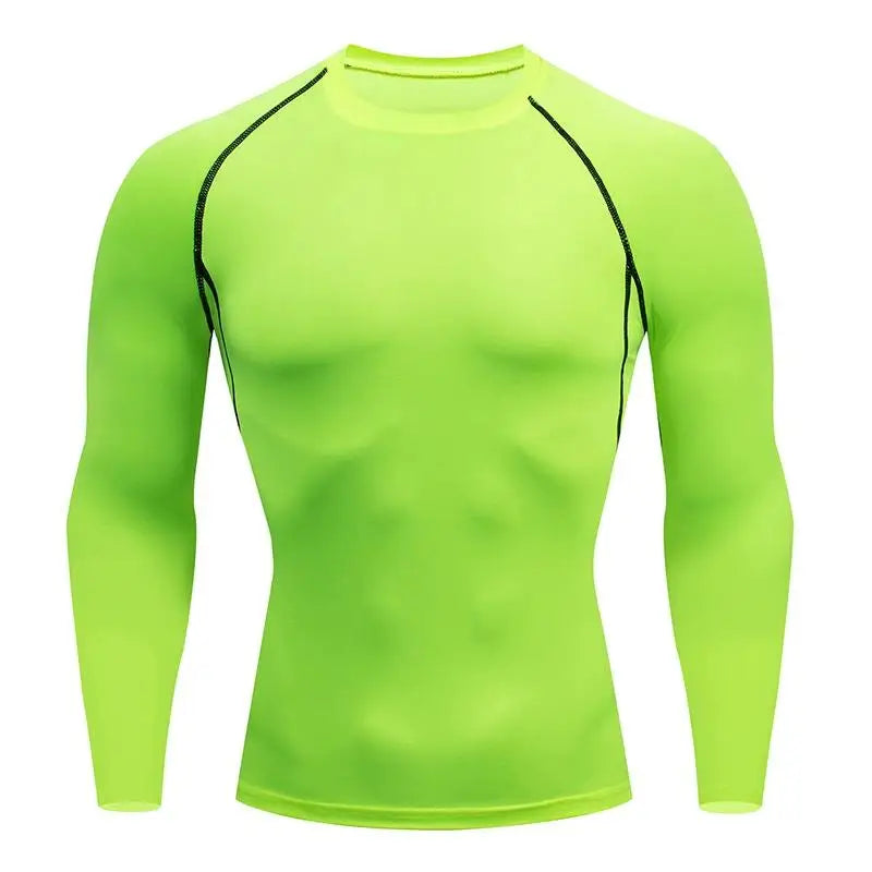 Men's Compression Running Top Long Sleeve Quick Dry Sports Shirt