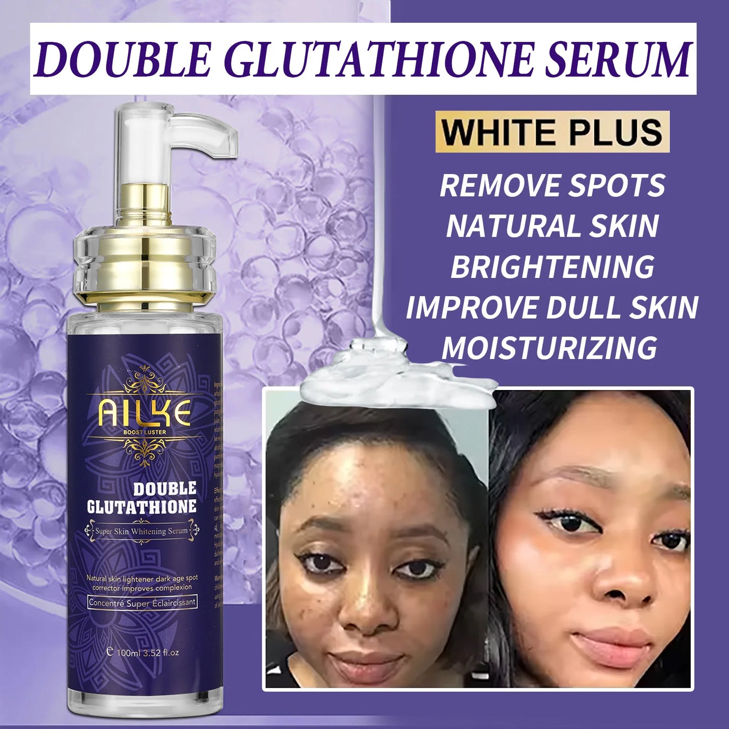 AILKE Whitening Skin Care With Double Glutathione Niacinamide