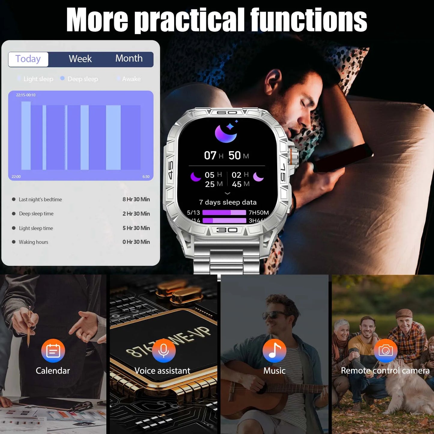 EIGIIS Smartwatch ED Display 100 Plus Sports IP68 Bluetooth K63